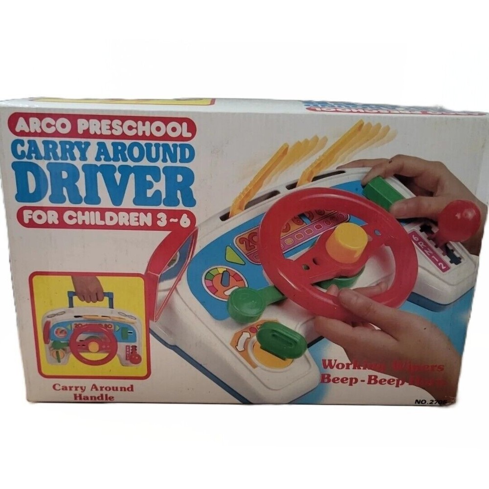 Vintage Arco Preschool Vintage Carry Around Driver 2705 with box